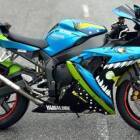 Yamaha YZF R1 papan Blue Shark 46 fully airbrushed