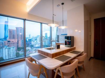 Core Residence @ TRX KLCC - 839sf 2rooms 2bathrooms corner with fully furnish & ID unit for rent